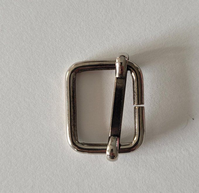Boucle coulissante 25mm laiton nickelé