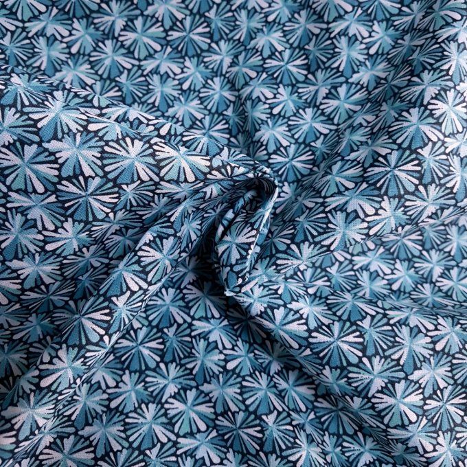 Percale crystal bleu