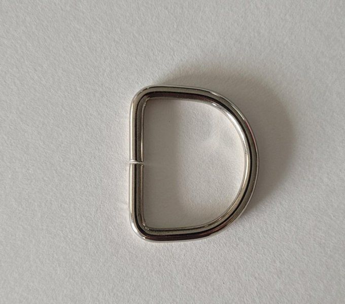 Anneau D 25MM laiton nickelé