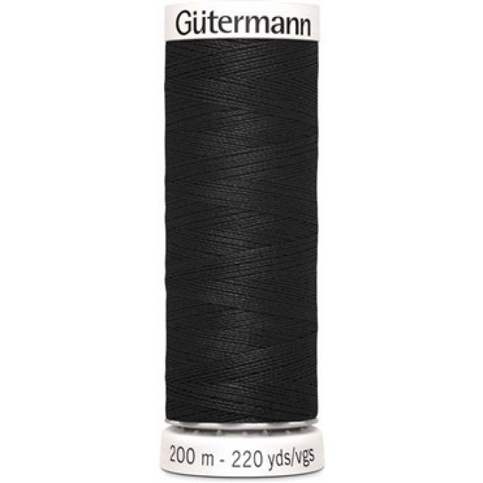 Fil noir Gutermann 200m